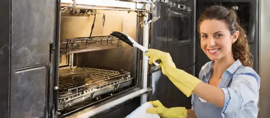 How to clean between glass on neff oven door without taking apart