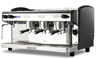 Commercial coffee machine under service
