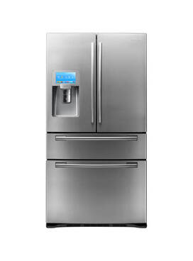 Grey home fridge